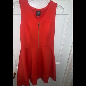 Vince Camuto Orange Fit and Flare Dress